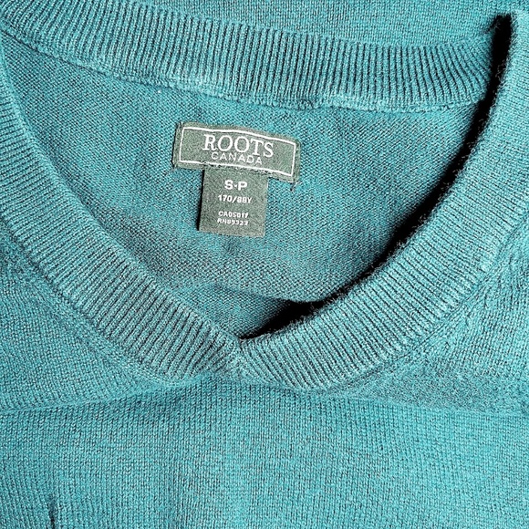 Roots Canada hunter green pullover sweater size S - Picture 3 of 6